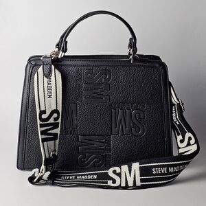 Steve Madden Black Handbag with Strap